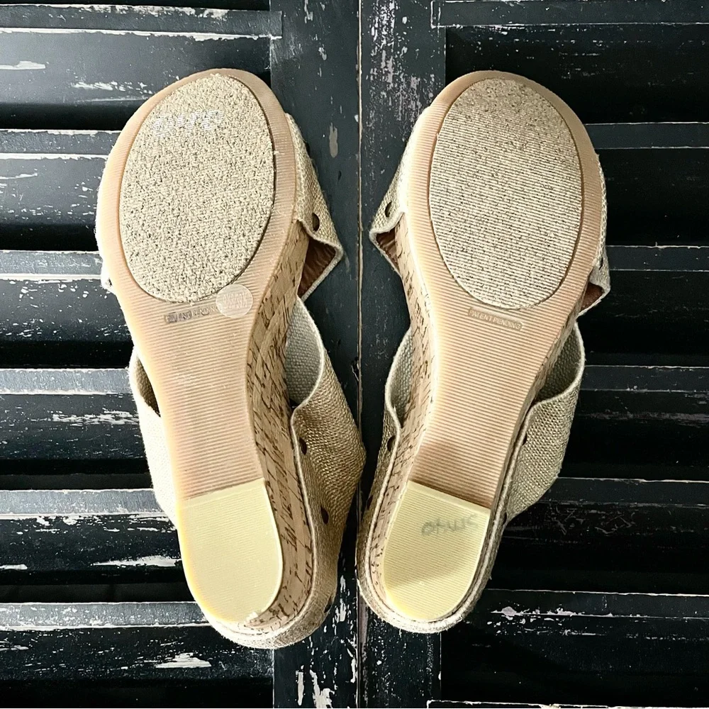 Lucky Brand Miller 2 Cork Platform Wedge Sandals NEW